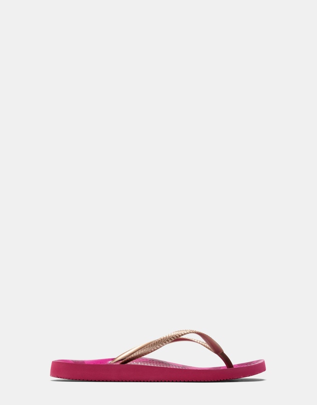 Vionic - Noosa Print Toe Post Sandal - Berry Tiger Bronze