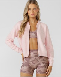 Lorna Jane - Boucle Knit Bomber Jacket