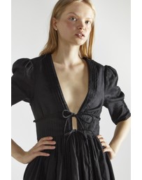 Glamorous - Tie Front Midi Dress