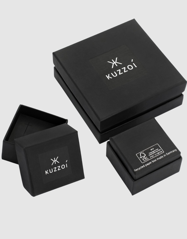 Kuzzoi - ICONIC EXCLUSIVE - Enamel Signet Ring in 925 Sterling Silver