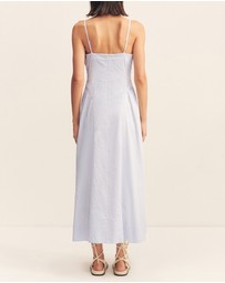 Shona Joy - Saunders Square Neck Panelled Midi Dress