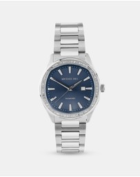 Michael Hill - Ladies 0.40 Carat TW Diamond Quartz Stainless Steel Watch with Blue Dial