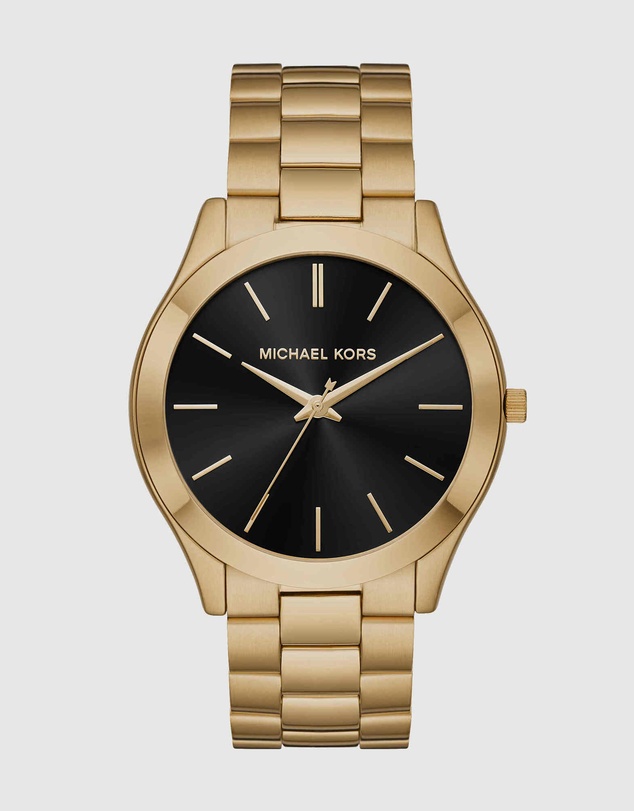 Michael Kors - Michael Kors Slim Runway Gold Watch MK8621