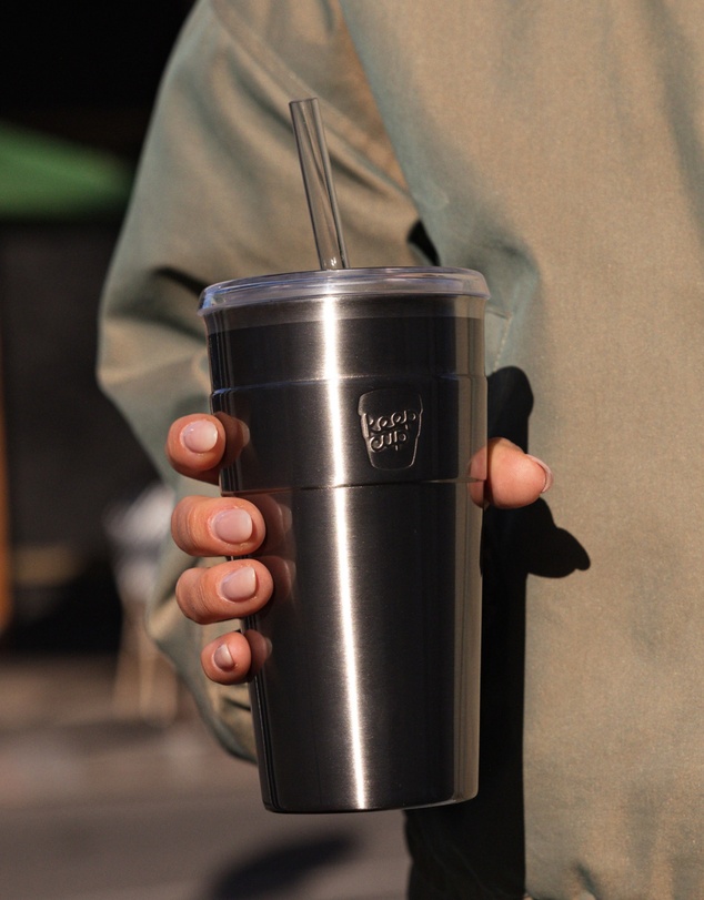 KeepCup - Thermal Cold Cup 16oz Reusable Coffee Cup with Straw Lid