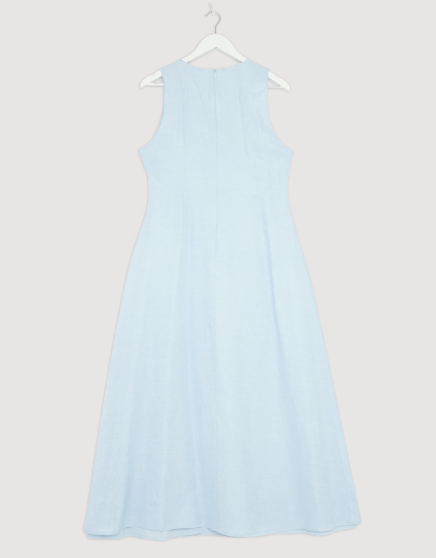 Revibe - Repaired AERE Soma U-Neckline Midi Dress - AU 14