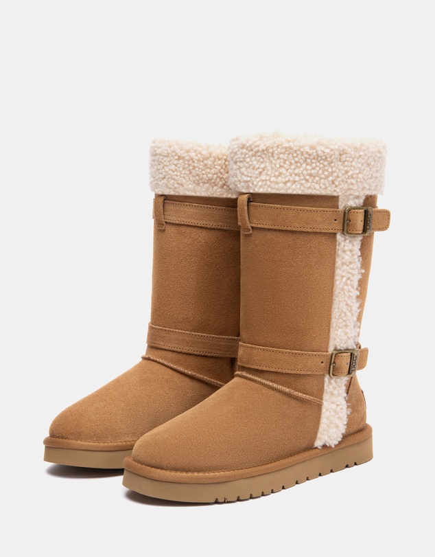 EVERAU - Australian Shepherd Ugg Tall Nordel Cow Suede Upper UGG Boots