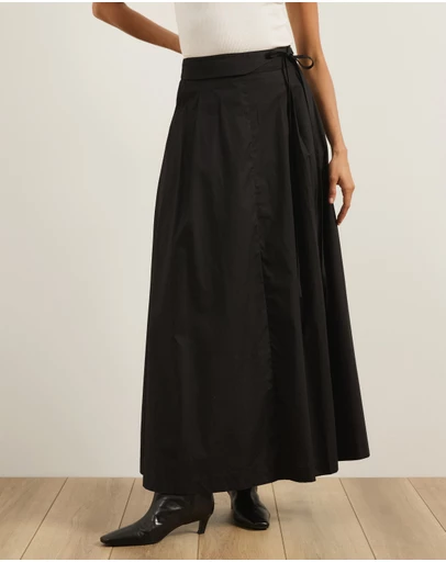 Atmos&Here - Tova Belt Detail Maxi Skirt