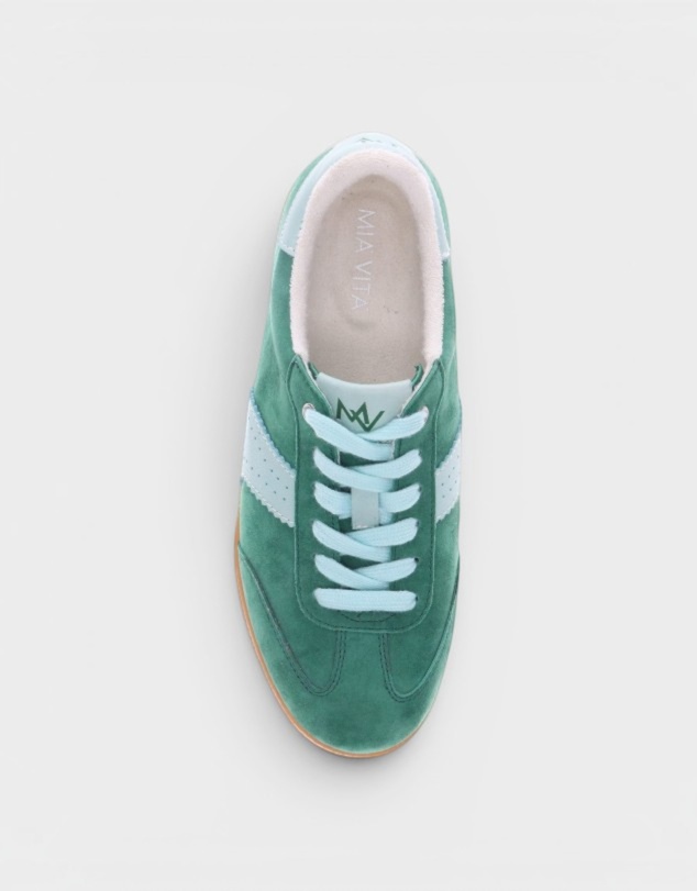 Mia Vita - Ramona II Lace-Up Casual Sneaker - Green Mint