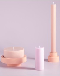 porter green - flipp lrg silicone unbreakable candle holder set