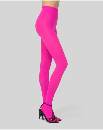 High Heel Jungle - Velvet Deluxe Opaque Tights - Pink