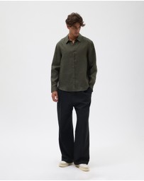 AERE - Euro Resort Linen LS Shirt