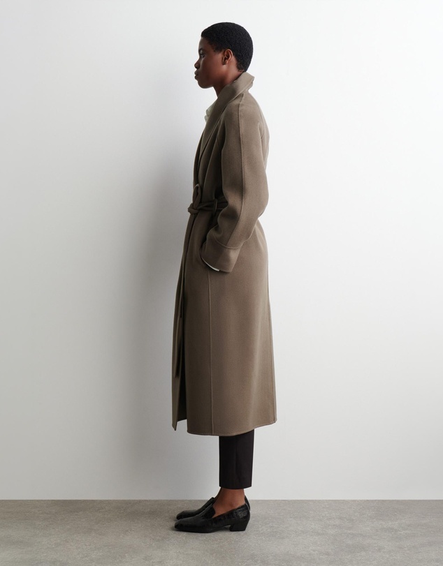 COS - Belted Double-Faced Wool Long Coat