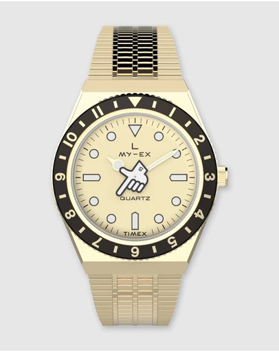 TIMEX - Timex x Seconde Seconde Collab Limited Edition Gold Tone Watch