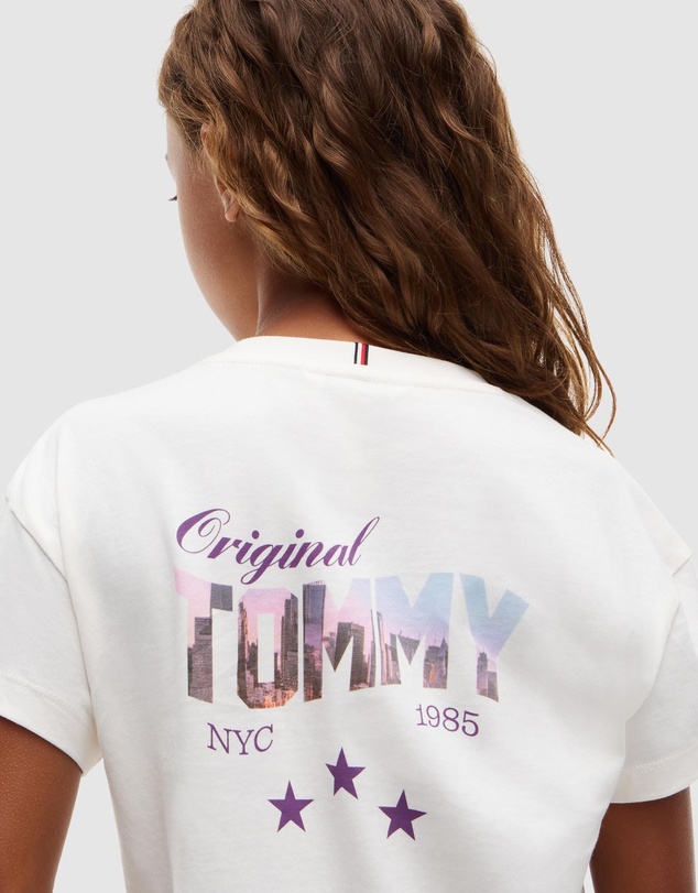 Tommy Hilfiger - Back Skyline Photo Print Relaxed T-Shirt - Teens