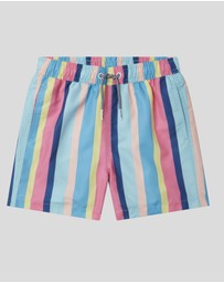 Boardies - Boardies Cake Stripe Kids Swim Shorts
