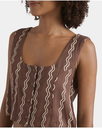 Billabong - Womens Another Wave Woven Tank Top