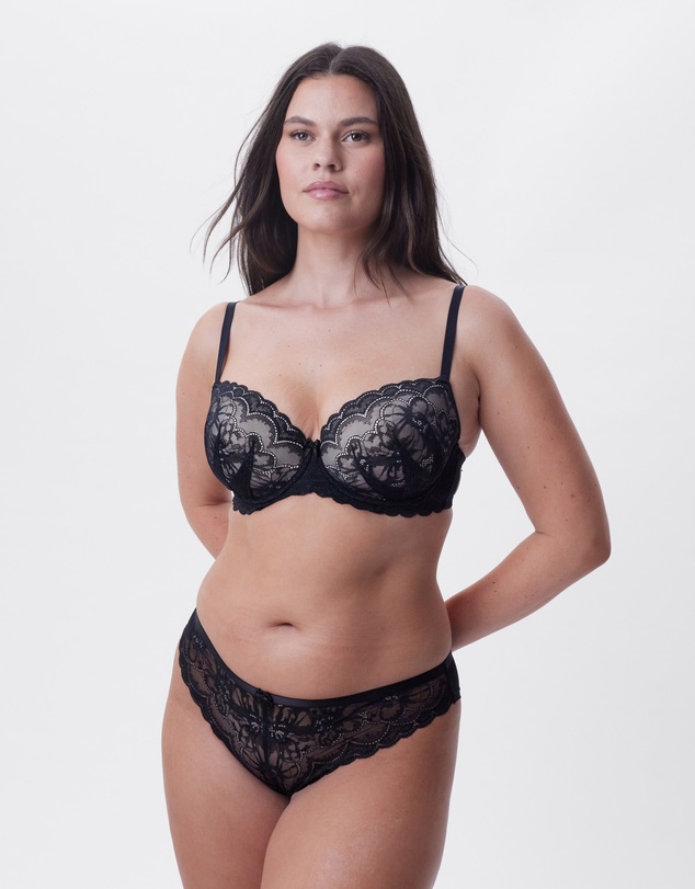 Bras N Things - Posie Brazilian Knicker - Black