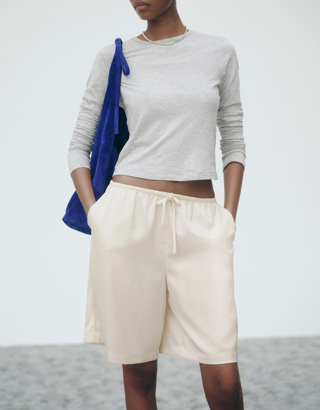 Reformation - Sandy Satin Shorts