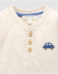 Purebaby - Thick Henley Bodysuit -Kids-Babies