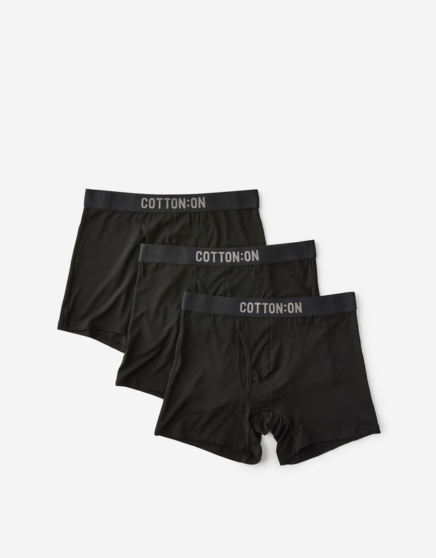 Cotton On - 3 Pack Mens Bamboo Trunks