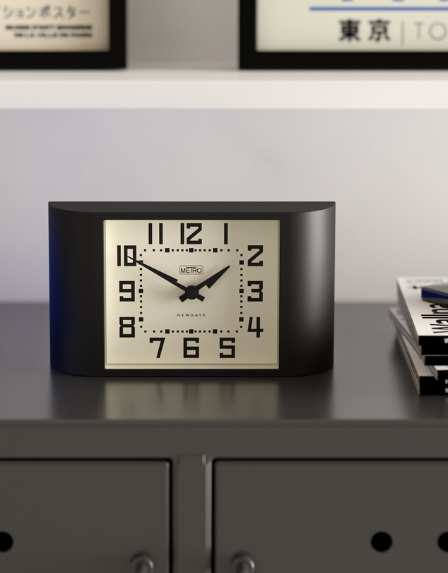 Newgate - Newgate Mini Metro Mantel Clock-Black