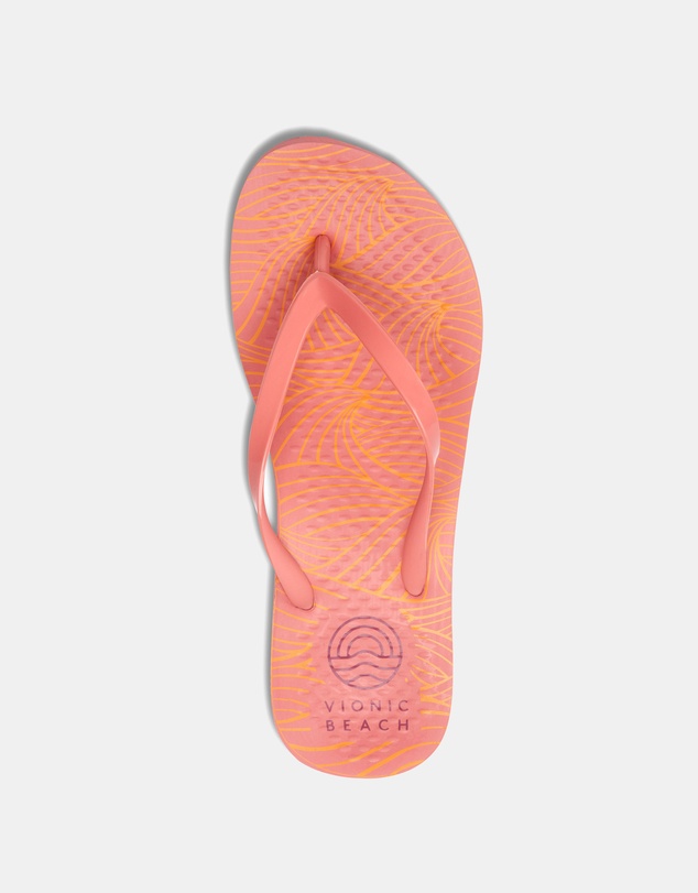 Vionic - Noosa Print Toe Post Sandal - Wave Pink