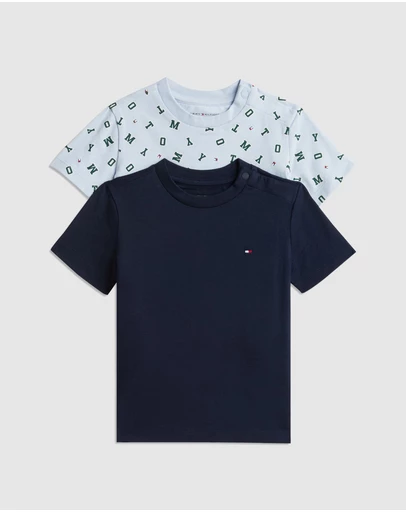Tommy Hilfiger - 2 Pack T-Shirt Aop SS - Babies