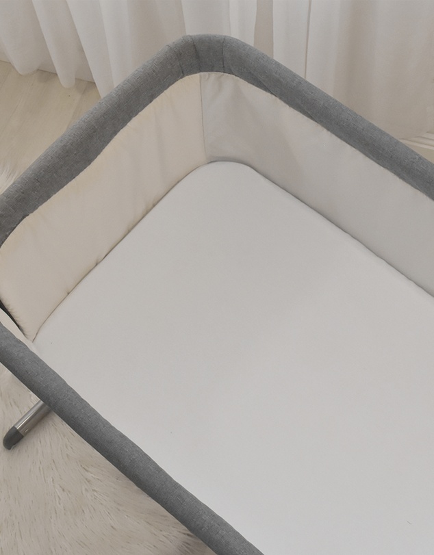 Living Textiles - 2pk Bedside Bassinet Fitted Sheet - Jersey/White