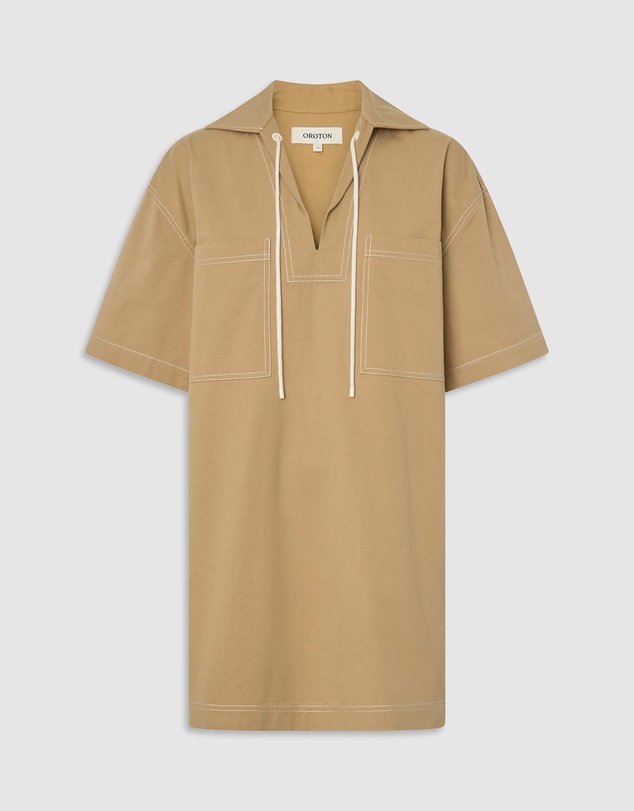 Oroton - Drill Popover Dress