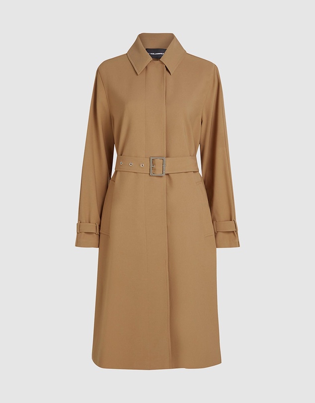 Karl Lagerfeld - Pleated Trench Coat