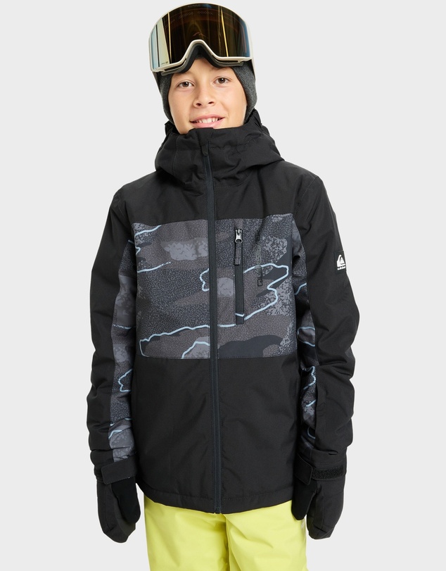 Quiksilver - Boys 8 to 16 Side Hit Print Insulated Jacket