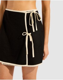 Seafolly - Beach Edit Bind Mini Wrap Skirt