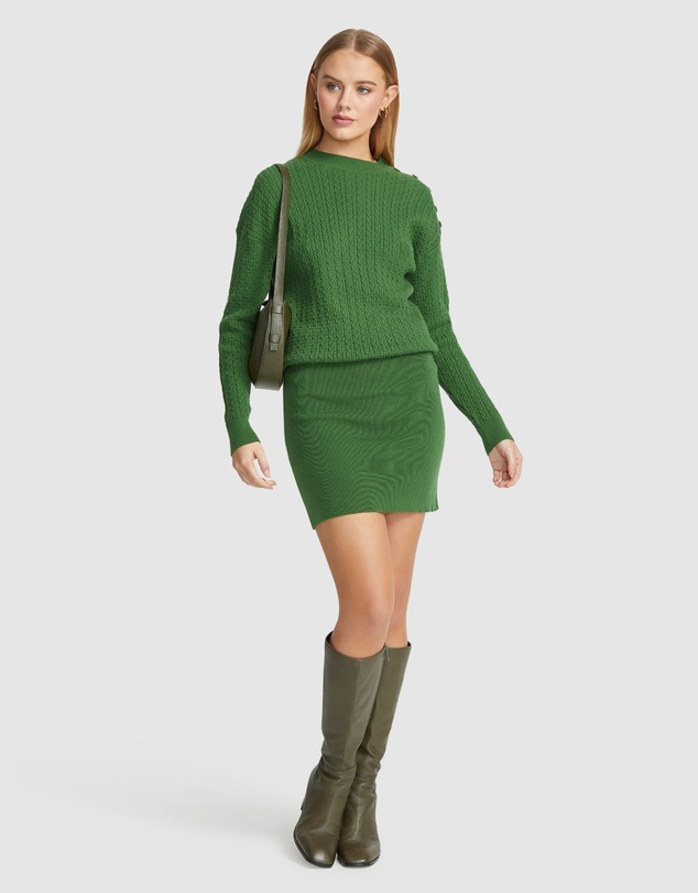 Oxford - Reba Cable Mini Dress