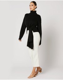 Winona - Mishka Tie Top Black