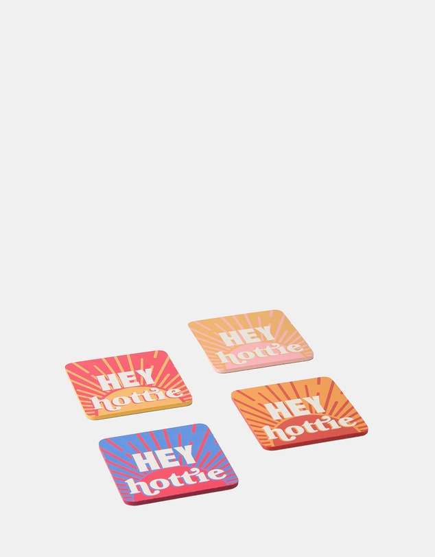 HOTTIE - Sunnie Hey Hottie 4-Piece Coaster Set