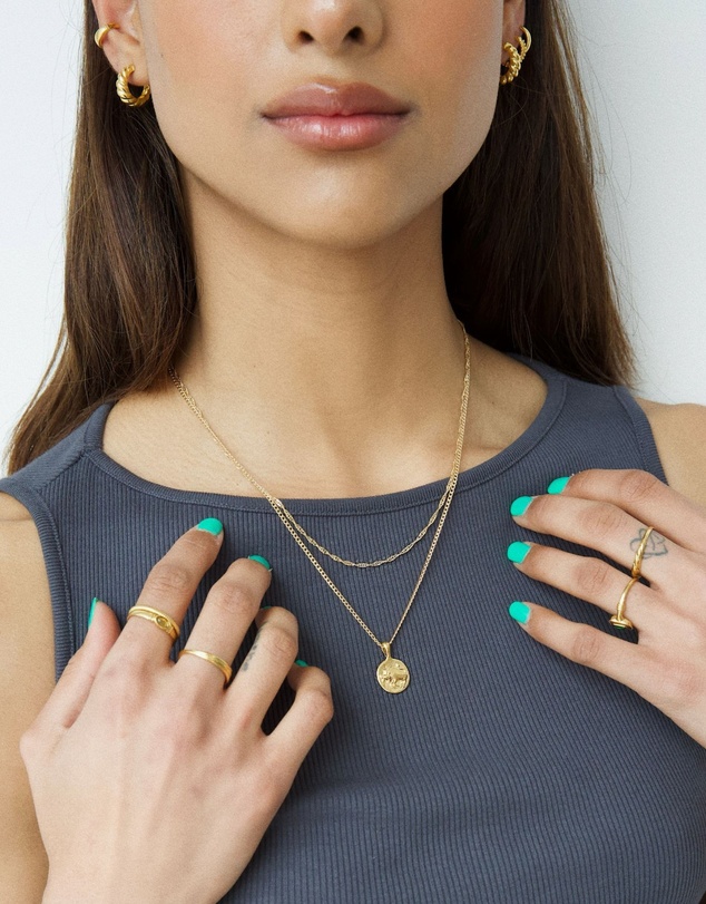 HOUSE OF SLANI - Stackable Gold Filled Gem Ring