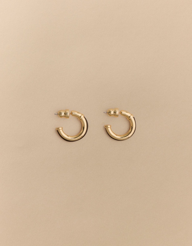 Trenery - Lutra Hoop Earrings in Chocolate