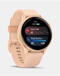 Garmin - Vivoactive 6, Pink Dawn/Pink Dawn Metallic