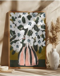 Olive et Oriel - Pastel Flower Impression No 9 by Treechild Art Print