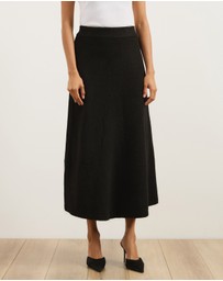 Atmos&Here - Katie Wool Blend Knitted Skirt