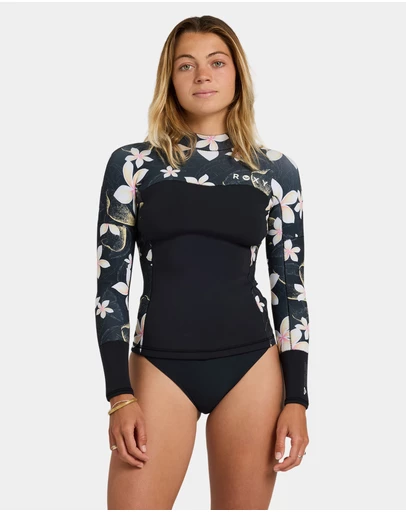 Roxy - Womens 1mm Swell Long Sleeve Wetsuit Top
