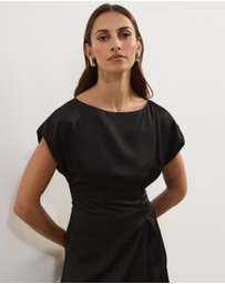 Atmos&Here - Rylee Boat Neck Midi Dress