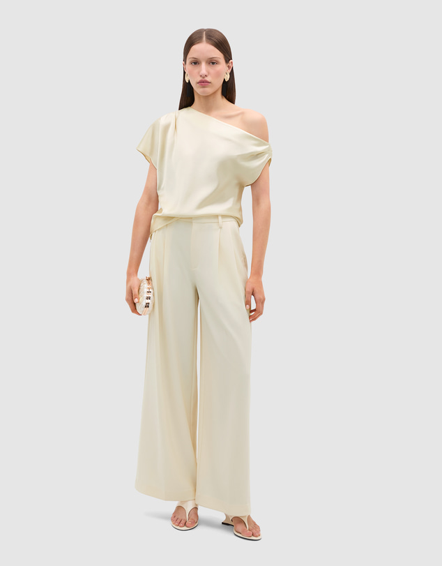 Seed Heritage - Satin Drape Shoulder Top