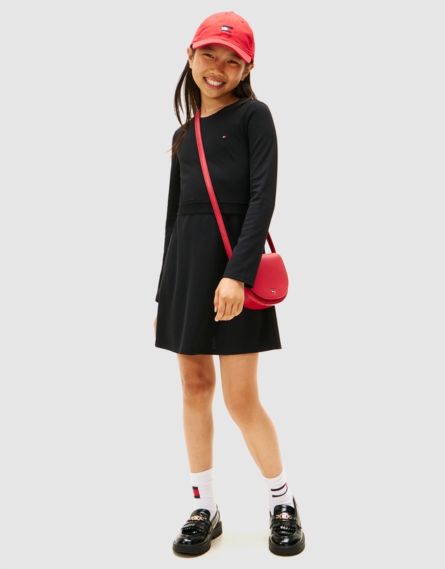 Tommy Hilfiger - Punto Long Sleeve Skater Dress - Kids