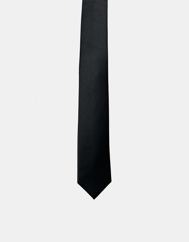 Henry Bucks - HENRY SARTORIAL Silk Slim Tie BLACK