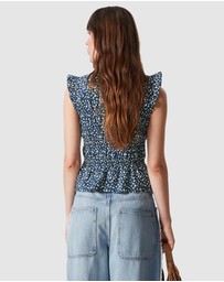 & Other Stories - Smocked Frill Top