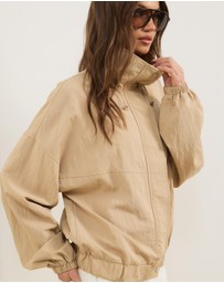 Atmos&Here - Elsie Lightweight Funnel Neck Track Jacket
