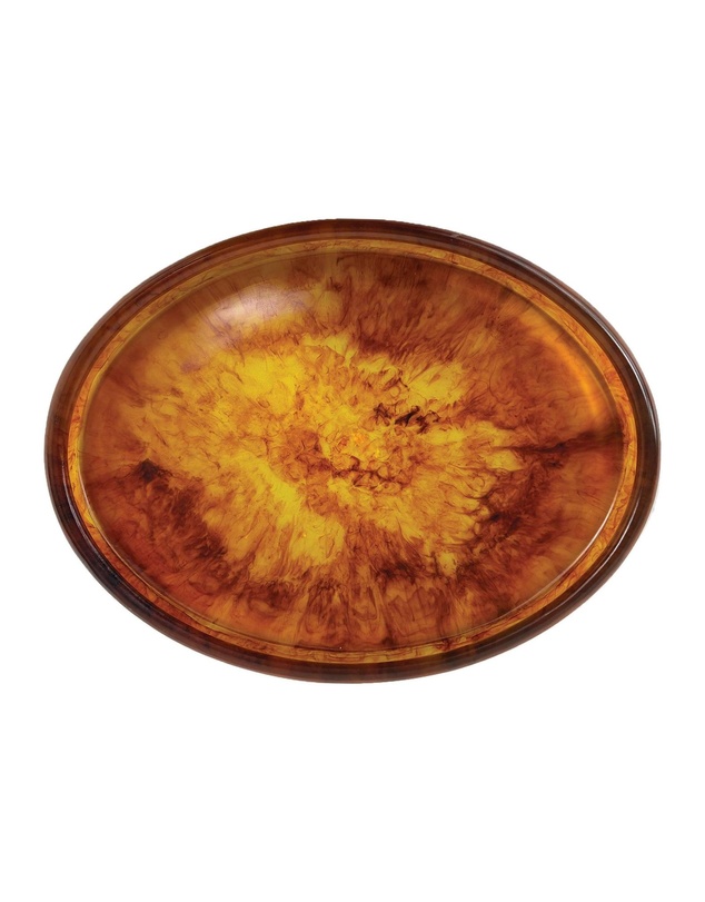 Urban Attitude - Urban Attitude MIA Extra Large Bowl Height 6cm, Width 37cm, Length 49cm - Burnt Amber