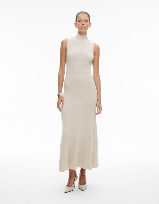 High Neck Knit Dress