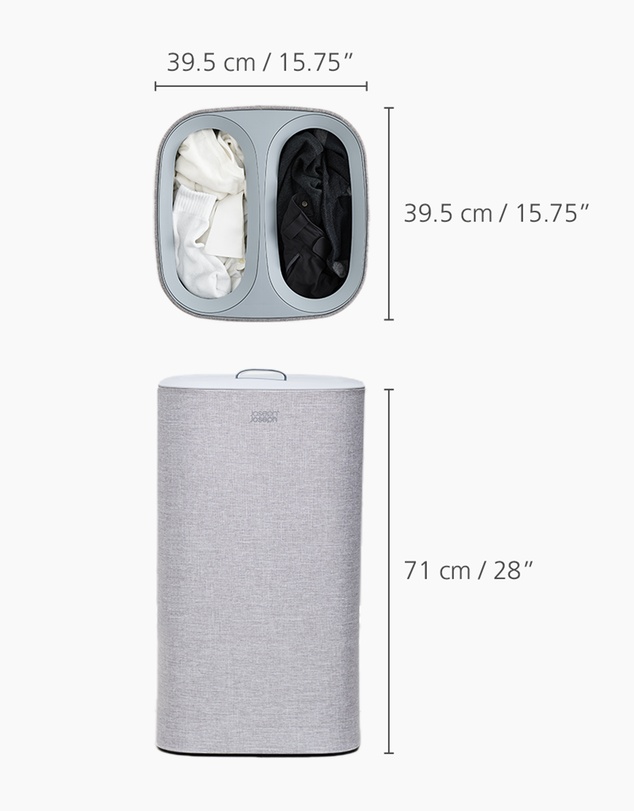 Joseph Joseph - Tota 60L Laundry Separation Basket (Grey)